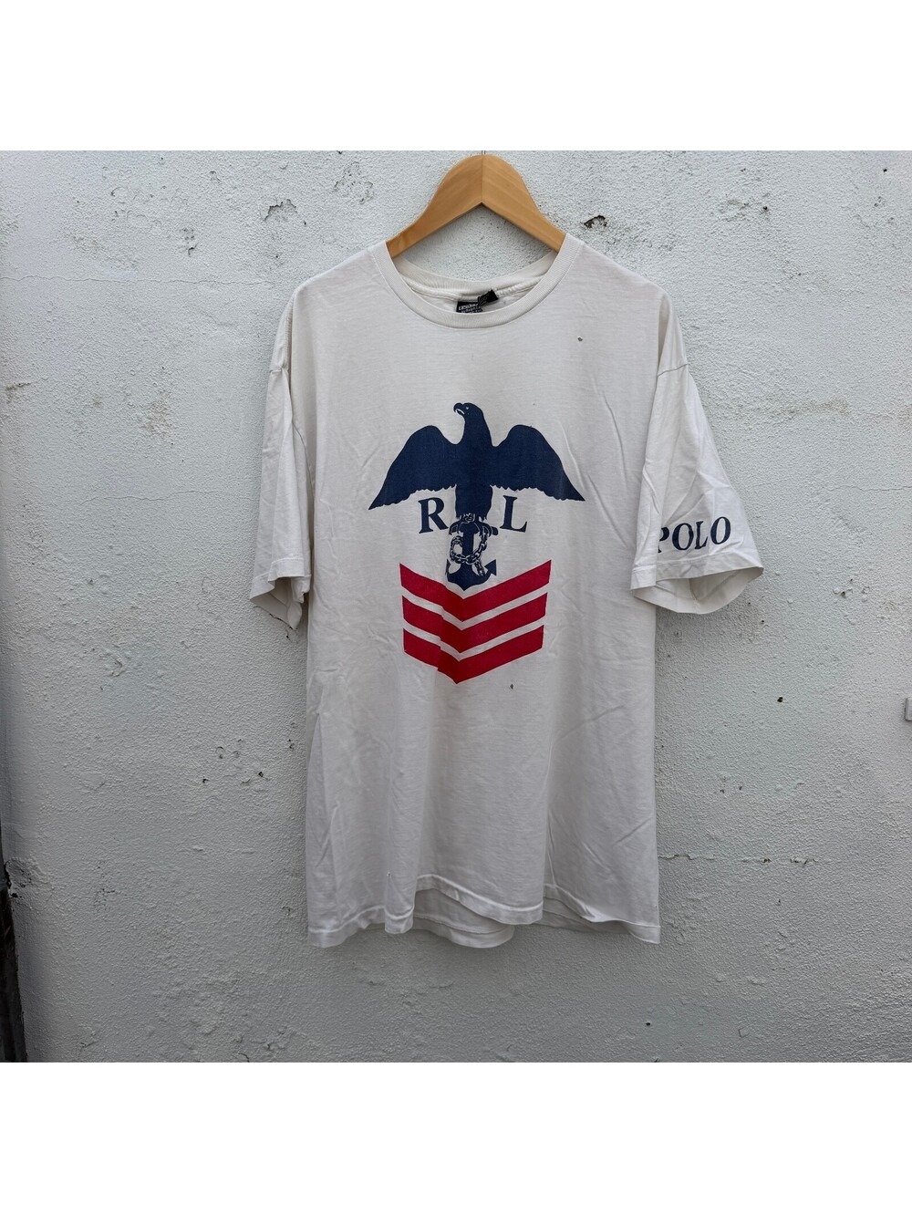 Vintage 90s Polo Ralph Lauren Military Crest Graphic Tshirt